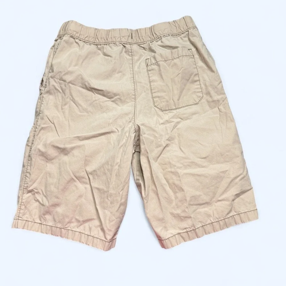 Carter's Kids Khaki Pull-On Cotton Shorts Sz 12 Elastic Waist Drawstring Summer
